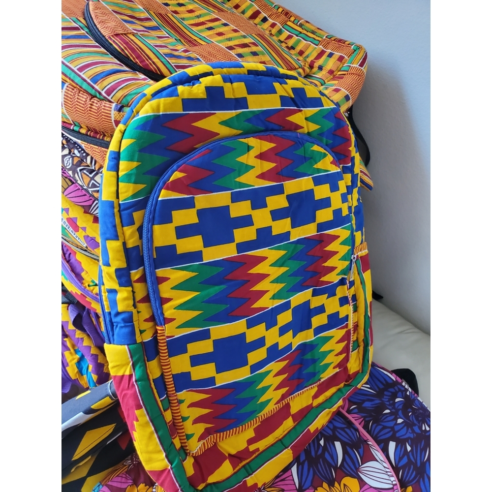 African Ankara Backpacks/ Kente